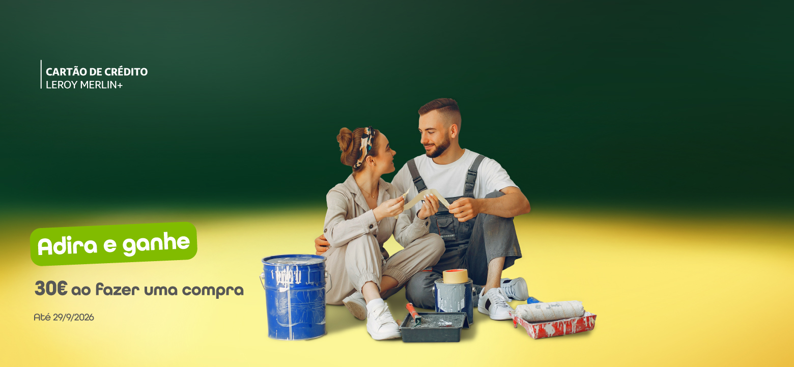 Peça já o seu Cartão de Crédito Leroy Merlin e dê crédito às suas compras.