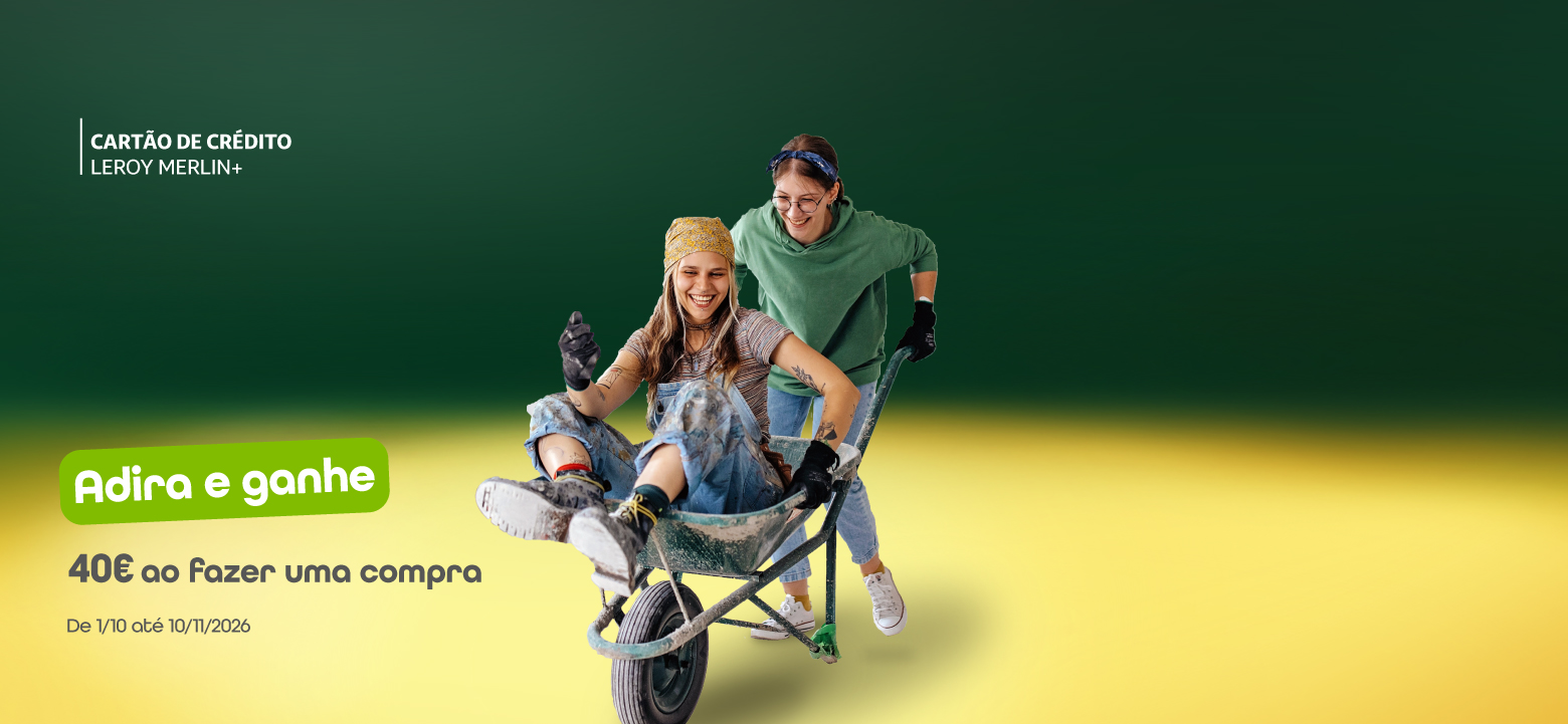 Peça já o seu Cartão de Crédito Leroy Merlin e dê crédito às suas compras.