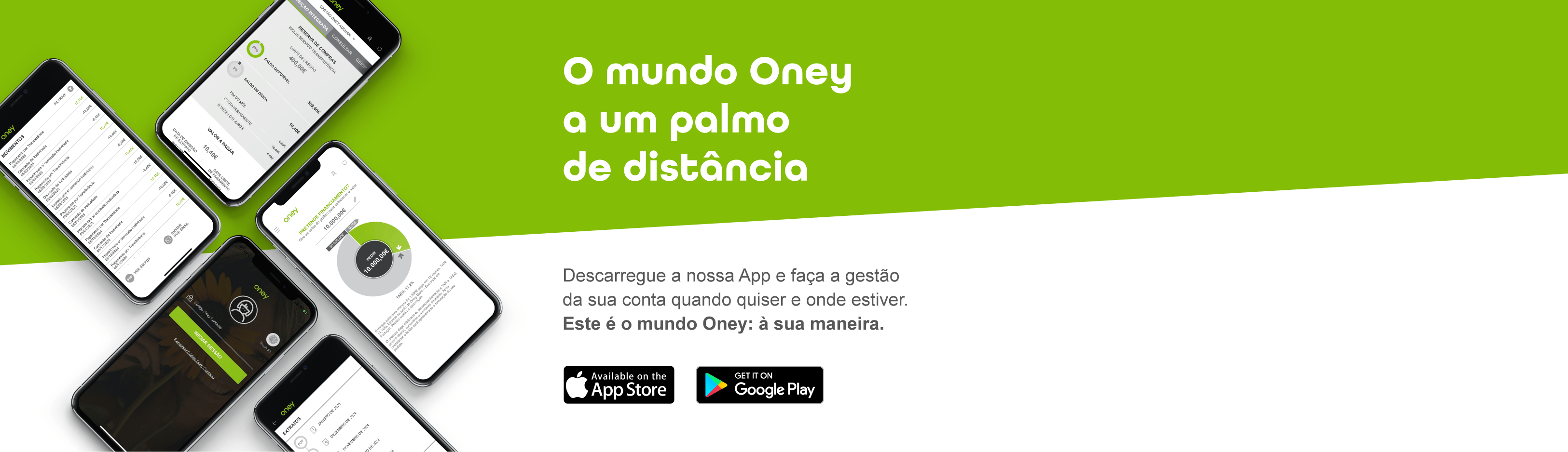 Descarregue a App Oney e faça a gestão da sua conta bancária online