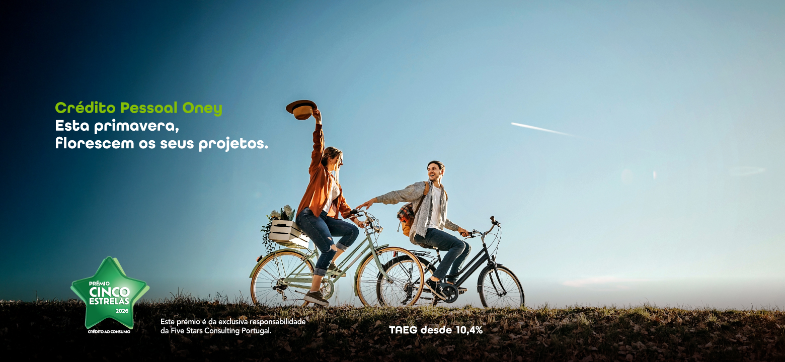 Esta primavera os seus projetos florescem com o Crédito Pessoal Oney