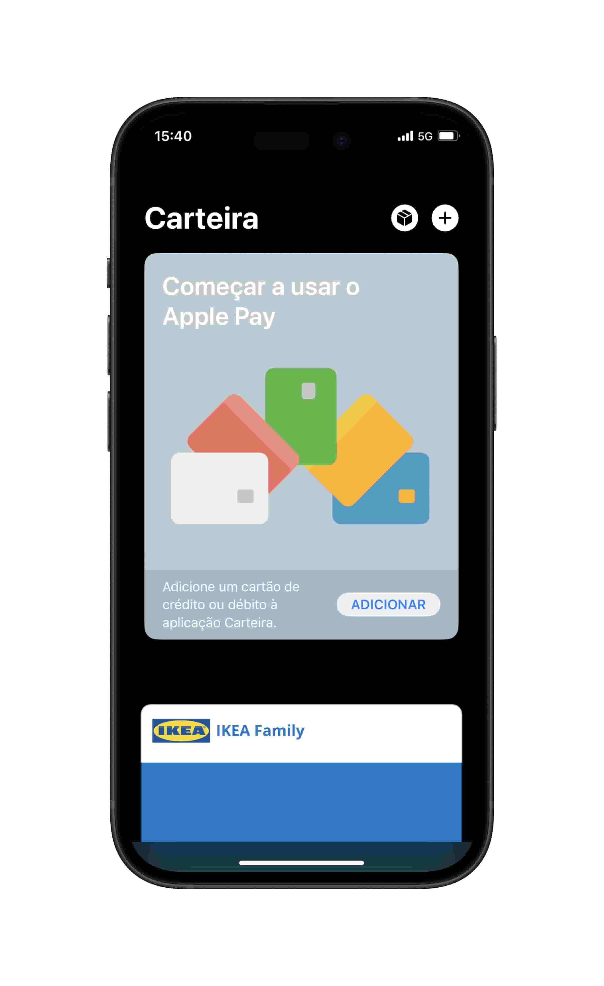 Faça pagamentos com cartão de crédito IKEA Family através de Apple Pay